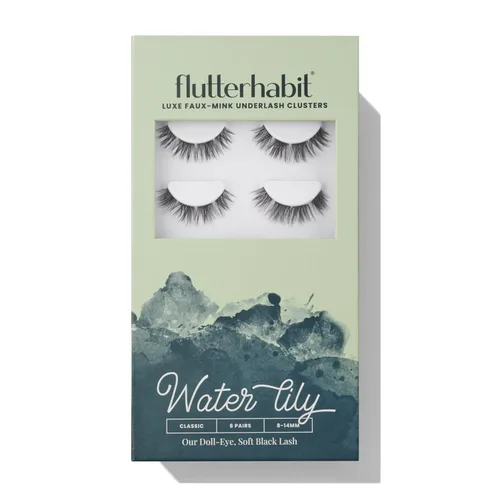 Miniatura 10 de FlutterHabit The Bestie prepTECH - 6 pares de extensiones de pestañas inferiores, racimos de pestañas cónicas de 0.35 a 0.55 pulgadas