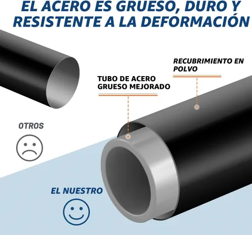 Miniatura 4 de Estante para Mancuernas PLKOW, Estante de Peso para Mancuernas, Almacenamiento para Gimnasio en Casa para Mancuernas, Pesas Rusas, Esterilla de Yoga