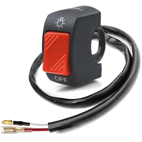Miniatura 14 de 1 pieza de interruptor de manillar de motocicleta, botón de encendido y apagado, parte de ajuste para luz de motocicleta LED U5 U7 U2, interruptor