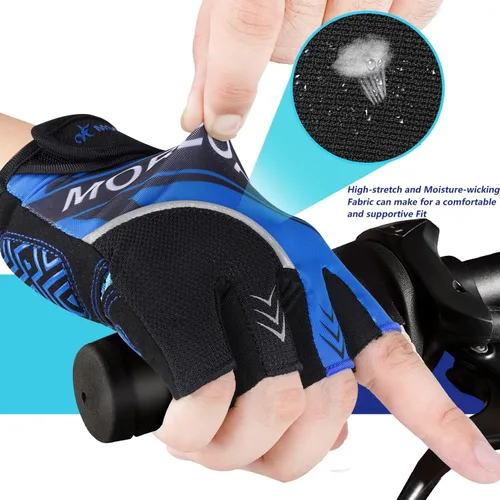 Miniatura 4 de Guantes de ciclismo guantes de bicicleta guantes de ciclismo para hombres y mujeres guantes de bicicleta de montaña de medio dedo guantes