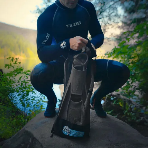 Miniatura 9 de Tilos Juego de buceo Aquastalk con bolsa de transporte de malla Rayo Flor