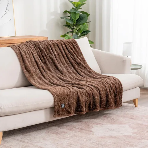 Miniatura 6 de Manta eléctrica Berkshire Blanket: manta térmica reversible de Grace Fur a Loftmink con 4 niveles de calor, manta eléctrica de calentamiento rápido