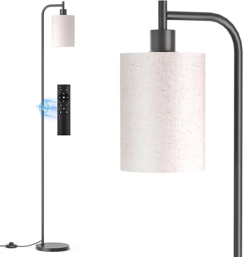 Miniatura 8 de SIBRILLE Lámpara de pie con pantalla de lino, lámpara de pie alta regulable con control remoto y 3 temperaturas de color, lámparas de pie modernas