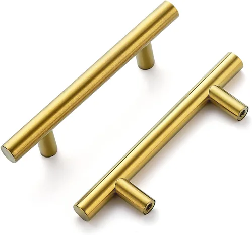 Miniatura 14 de Ravinte - Tiradores para gabinetes de 5 pulgadas de acero inoxidable en color bronce cepillado para cajones de cocina o armarios; paquete de 2