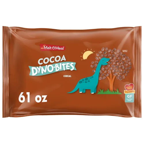 Miniatura 8 de Malt-O-Meal Cocoa Dyno Bites® sin gluten para niños, cereal para el desayuno tamaño familiar en bolsa a granel, 25 onzas - 1 unidad (paquete de 2)
