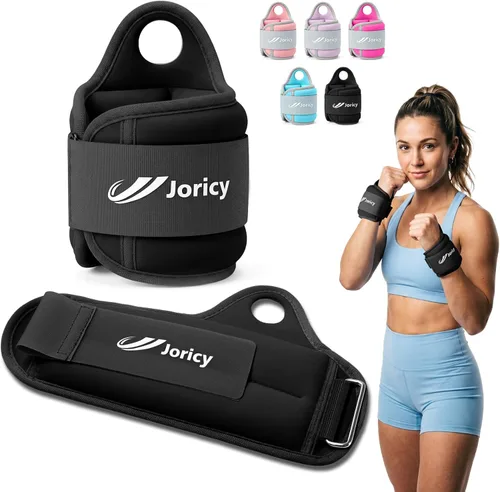 Pesas de muñeca con trabillas para el pulgar para mujeres y hombres, 1 par de 2, 3, 4, 5, 6 libras, pesas de brazo y tobillo, guantes con peso para