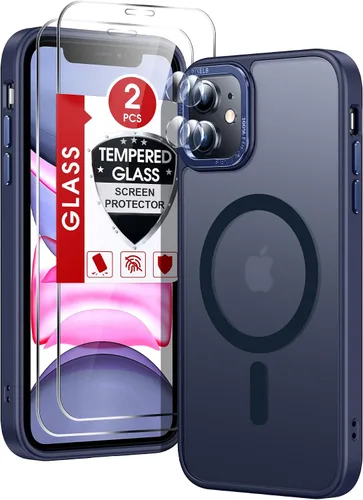 Miniatura 14 de LeYi Funda para iPhone XR: con protector de pantalla X2 + 2 funda para cámara [compatible con MagSafe] Funda protectora magnética i iphoneXR