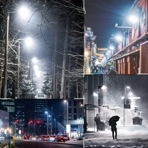 Miniatura 9 de OSTEK LED Parking Lot Lights 100W LED Shoebox Street Pole Lighting, Waterproof 14000LM Outdoor Commercial Area Road Lighting 5000K 100-277V UL