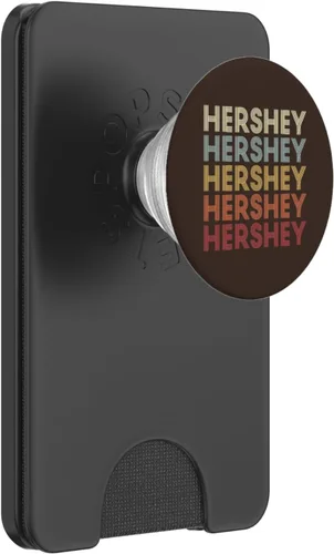Miniatura 8 de Hershey Pennsylvania Hershey PA Retro PopSockets de texto vintage intercambiable PopGrip