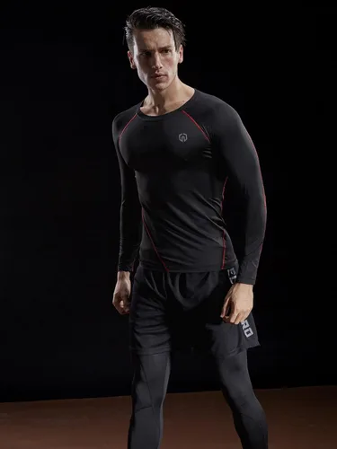 Miniatura 7 de Neleus - Camisas de compresión de manga larga para hombre, para ejercitarte, correr, 3 u.