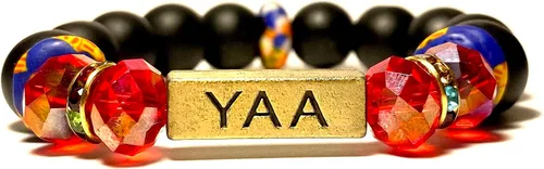 Miniatura 7 de Pulseras africanas tradicionales con nombre nacido en el día para mujeres de Ghana, materiales naturales, ajuste cómodo y holgado