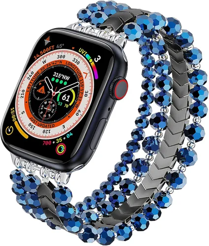 Miniatura 29 de MOFREE Pulsera de cuentas compatible con Apple Watch Band de 1.496 pulgadas, 1.575 pulgadas, 1.614 pulgadas, 1.654 pulgadas, 1.732 pulgadas, 1.772