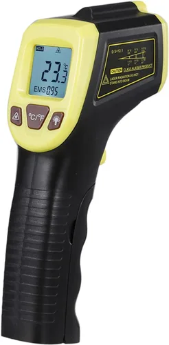 ACAGALA Termómetro infrarrojo, pistola de temperatura láser digital sin contacto -58°F a 1112°F (-58.0 °F a 1,112.0 °F) con pantalla LCD