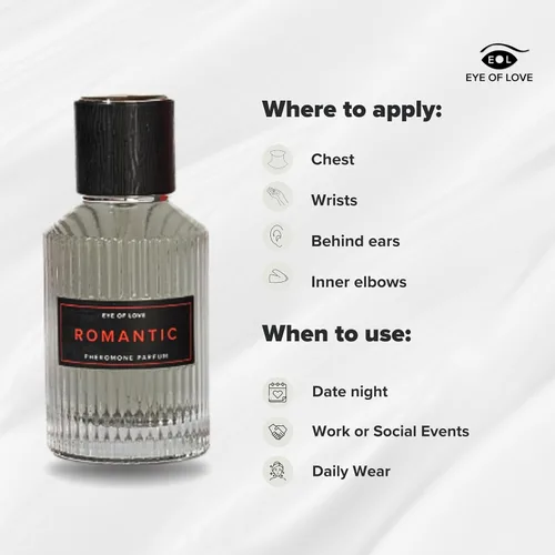 Miniatura 2 de Eye Of Love - Parfum de feromonas románticas de lujo para hombres, 1.7 onzas líquidas, colonia cítrica especiada cálida para uso diario y de noche