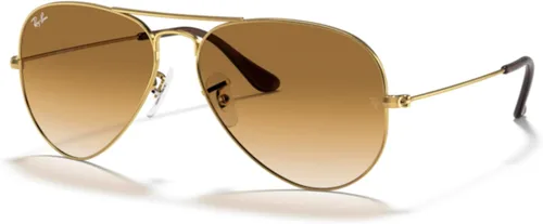 Miniatura 50 de Ray-Ban RB3025 - Lentes de sol de aviador de metal para hombre y mujer + paquete con kit de cuidado de gafas iWear de diseñador