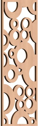 Miniatura 24 de Farwell Paneles de pared decorativos de madera con calado, 13 3/8 pulgadas de ancho x 34 3/8 pulgadas de alto x 1/4 de alto, roble rojo rojo