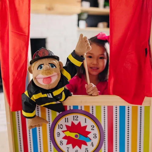 Miniatura 8 de Melissa & Doug - Paquete de marionetas, oficial de policía y bomberos