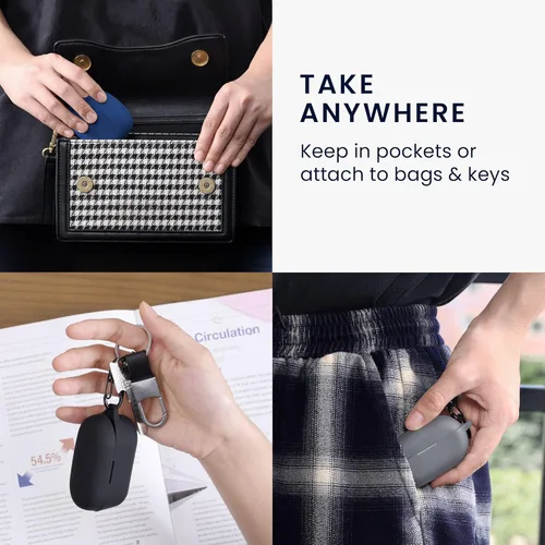 Miniatura 5 de kwmobile Funda de silicona compatible con Xiaomi Redmi Buds 4 Lite - Funda adhesiva con clip - Lavanda