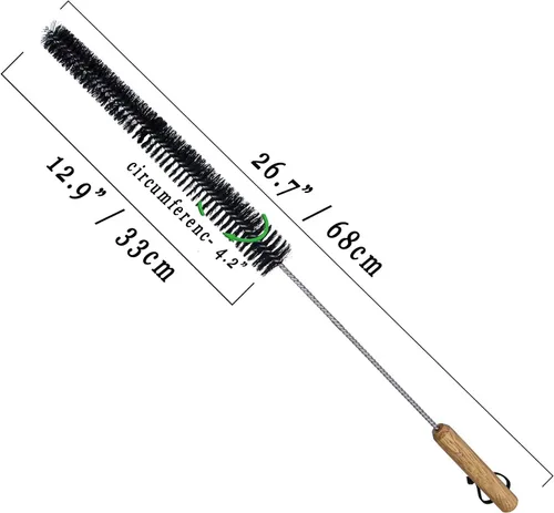 Miniatura 3 de Cepillo limpiador para secadora de ropa de 26 pulgadas, cepillo limpiador de trampa de ventilación, cepillo flexible largo y flexible