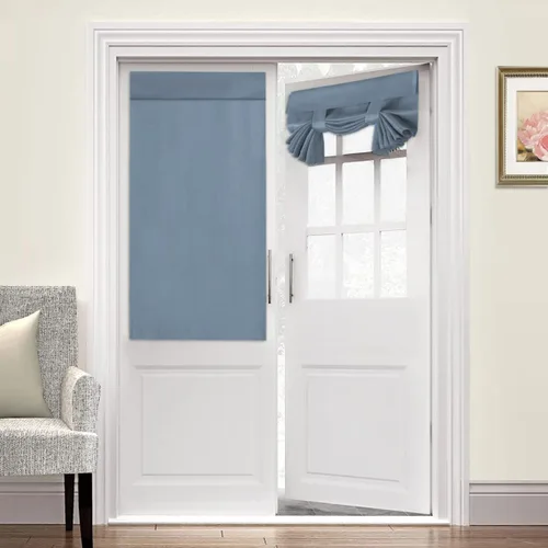 Miniatura 124 de Turquoize Cortinas Opacas para Tratamiento de Ventana con Trabillas Traseras para Sala de Estar/Dormitorio, Tratamientos de Ventana con Aislamiento