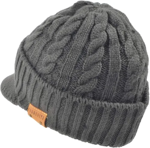 Miniatura 3 de Ruphedy Gorro para hombre con ala de invierno de punto grueso polar visera Beanie con Bill B5042