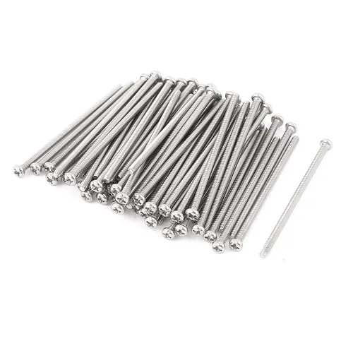 Miniatura 5 de uxcell Tornillos Phillips de cabeza cruzada de acero inoxidable 304 M2 x 0.118 in 60pcs