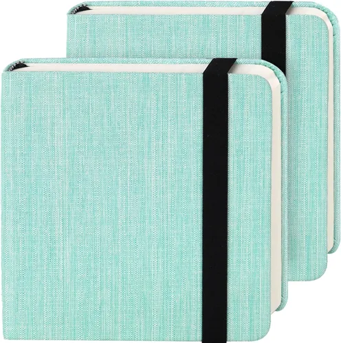 Miniatura 13 de Funto Cuaderno de acuarela, 6.3x6.3, paquete de 2, 24 hojas cada uno, 100% algodón prensado en frío, 300 g/m²/140 lb, bolsillo de papel