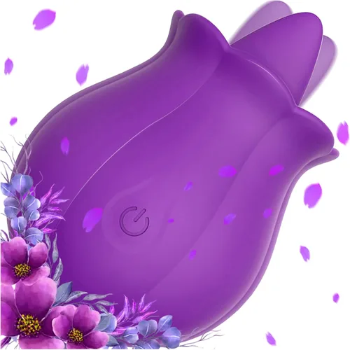 Juguete de lengua rosa – Vibrador estimulador de clítoris con lamer y vibración, vibrador de lengua para mujeres, juguete sexual para placer