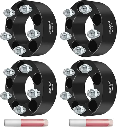 Miniatura 10 de ECCPP espaciadores de ruedas negros de 1.5" para tornillos 5x4.5 para Jeep (4 unidades), 71003