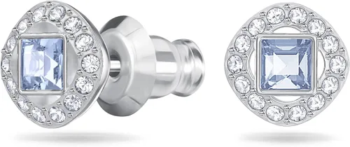 Miniatura 2 de Swarovski Pendientes cuadrados angelicales, chapado en plata
