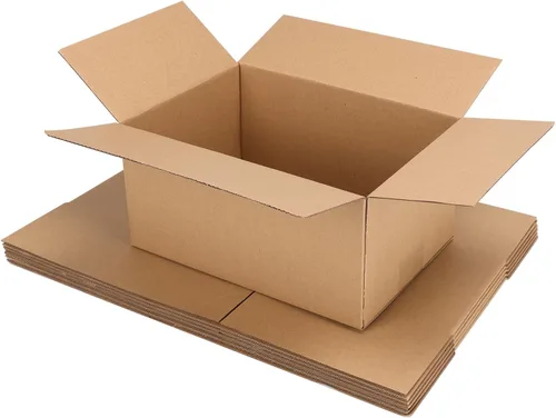 Miniatura 14 de Cajas de envío con embalaje de 8 x 6 x 4 pulgadas, cajas de cartón corrugado pequeñas de kraft para mudanzas, envíos por correo, 25 unidades 25