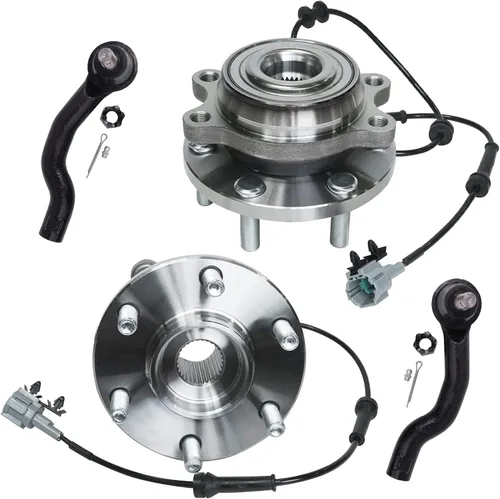 Miniatura 14 de Detroit Axle - Kit de nudillos de dirección delantera izquierda para Ford Edge Lincoln MKX 07-10, cojinete de rueda del lado del conductor, nudillo
