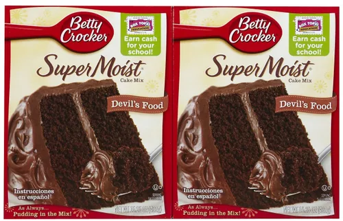 Miniatura 53 de Betty Crocker Delights Mezcla de pastel de chocolate alemán súper húmedo, 13.25 onzas (paquete de 12)