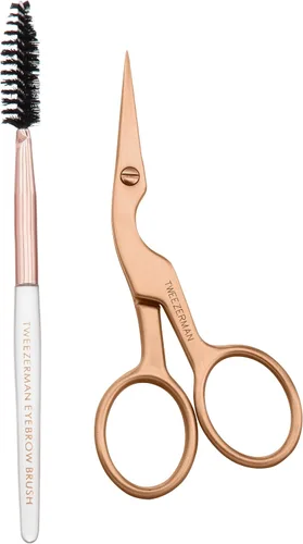 Miniatura 11 de Cepillo y tijera inoxidables para estilizar las cejas, de Tweezerman, paquete de de 1, Acero inoxidable clásico