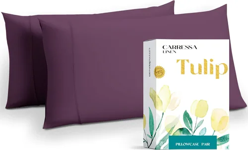 Miniatura 47 de Carressa Linen - Juego de sábanas de 800 hilos de 100 % algodón egipcio, tamaño King (4 piezas, arena del desierto) suave, refrescante, bolsillo