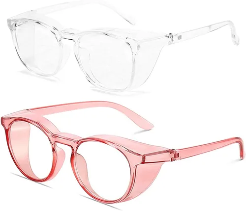Miniatura 21 de Gafas de seguridad anti niebla para mujeres y hombres, TR90, lentes de bloqueo de luz azul, transparentes, antiarañazos, protección UV, marco