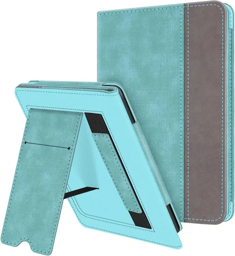 Miniatura 19 de Fintie Funda con soporte para Kindle de 6 pulgadas (11ª generación-2024/2022) - Funda de piel sintética con ranura para tarjeta de encendido y Negro