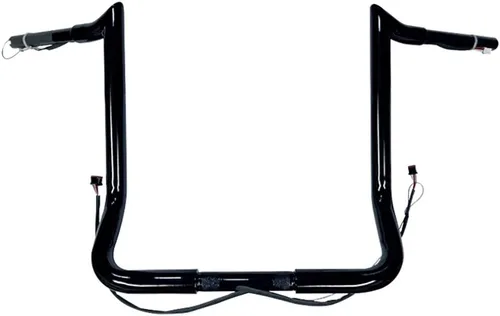 Miniatura 6 de Dominator Industries Manillares Ape Hanger Meathook Bar de 1 1/4" PRE-CABLEADOS de 14" compatibles con Harley Davidson Bagger Electra & Street Glide