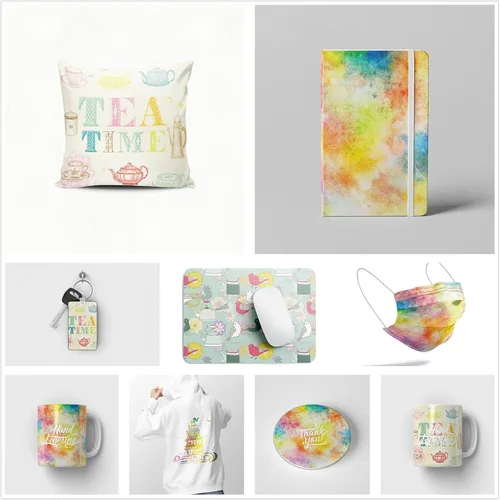 Miniatura 2 de Hojas de transferencia, papel de sublimación de acuarela, papel de transferencia para bricolaje, llavero, camisetas, vasos, tazas, 8 unidades, 12 x