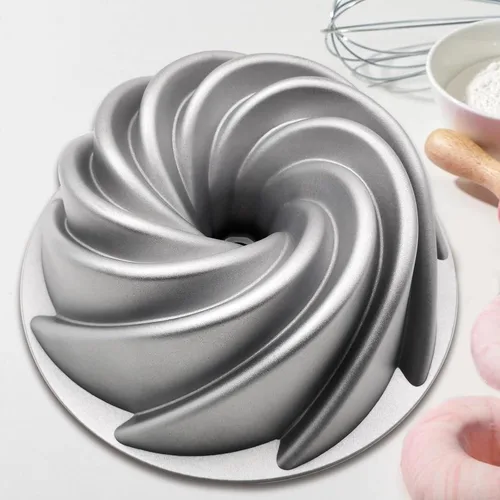 Miniatura 8 de Molde para Tartas Charlotte de Aluminio Accesorios de Cocina Decoración Redonda Navidad Boda Familiar 3D Molde para Tartas Charlotte
