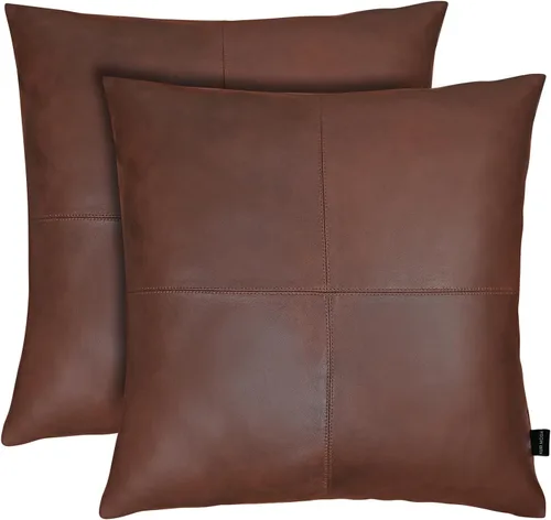 Miniatura 103 de Funda de almohada de piel de cordero – Funda de cojín decorativa para sofá – Fundas para sala de estar y dormitorio, 22 x 22 pulgadas – Paquete de 2