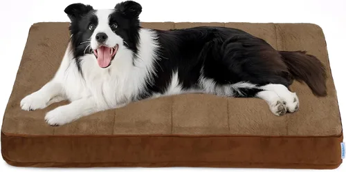 Miniatura 42 de Tapete para jaula para perros de tamaño XL, cama de espuma viscoelástica de 41 x 27 pulgadas, lavable y antideslizante, tapete ultrasuave para Oscuro