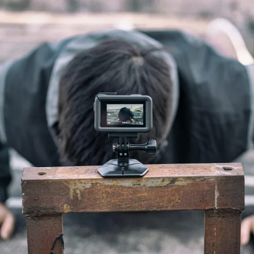 Miniatura 6 de Soporte magnético para cuello para cámaras de acción, montaje en el pecho de liberación rápida con correa, POV Vlogging compatible con GoPro Hero 13