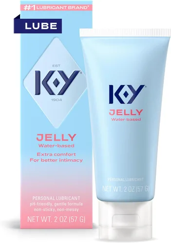 K-Y Jelly Lubricante a base de agua para sexo, lubricante anal, lubricante personal a base de agua no graso, lubricante sexual compatible con el pH