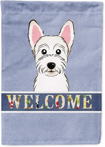 Miniatura 91 de Caroline's Treasures BB1405GF Bandera de jardín de bienvenida de bulldog inglés, Bandera de buzón azul, bandera decorativa para el patio, obra
