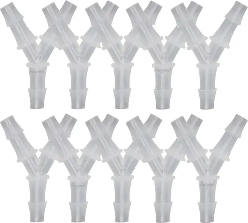 Miniatura 9 de Conector de púas de 3 vías en forma de Y de plástico de 1/2 "para manguera de aire, accesorio de púas de polipropileno de pp de tubería de agua