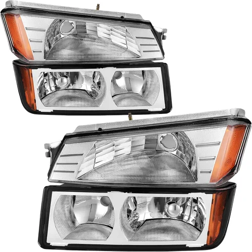 Miniatura 11 de AUTOSAVER88 - Conjunto de faros Compatible con 2006 2007 2008 2009 2010 2011 Chevy HHR 06 07 08 09 10 11 2006-2011 06-11 Par Carcasa cromada