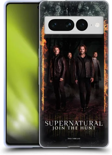 Miniatura 82 de Head Case Designs Supernatural Sam, Dean & Castiel Key Art - Funda de gel con licencia oficial [protección de grado militar] compatible con Google