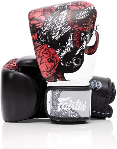 Miniatura 2 de Fairtex Edición limitada de guantes de boxeo Beauty of Survival Elaboración premium Cuero de grano completo Diseño elegante Ajuste ajustable