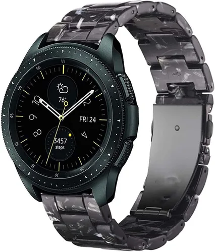 Miniatura 2 de Correa de resina para reloj de liberación rápida de 0.866 in, 0.787 in y 0.709 in, correas compatibles con Samsung Galaxy Watch/Huawei Watch/Amazfit